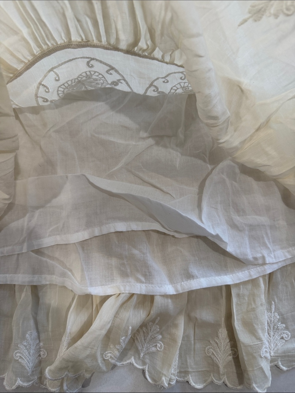 Raspodia Cream Lace-Trim Slip Dress - Picture 5 of 11